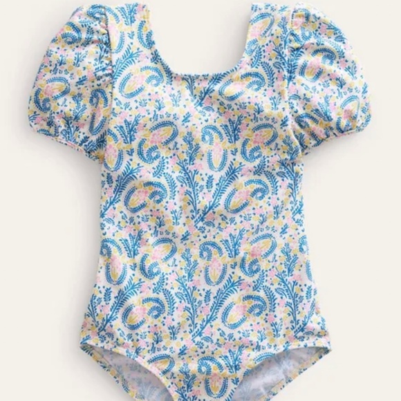 Mini Boden Other - Mini Boden Puff Sleeved Swimsuit